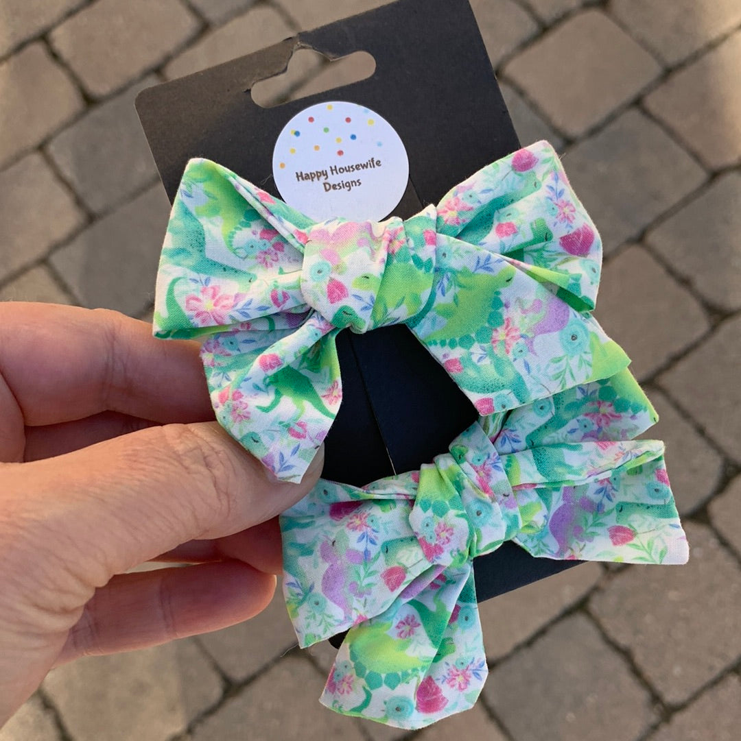 Dinosaur Hair Bows