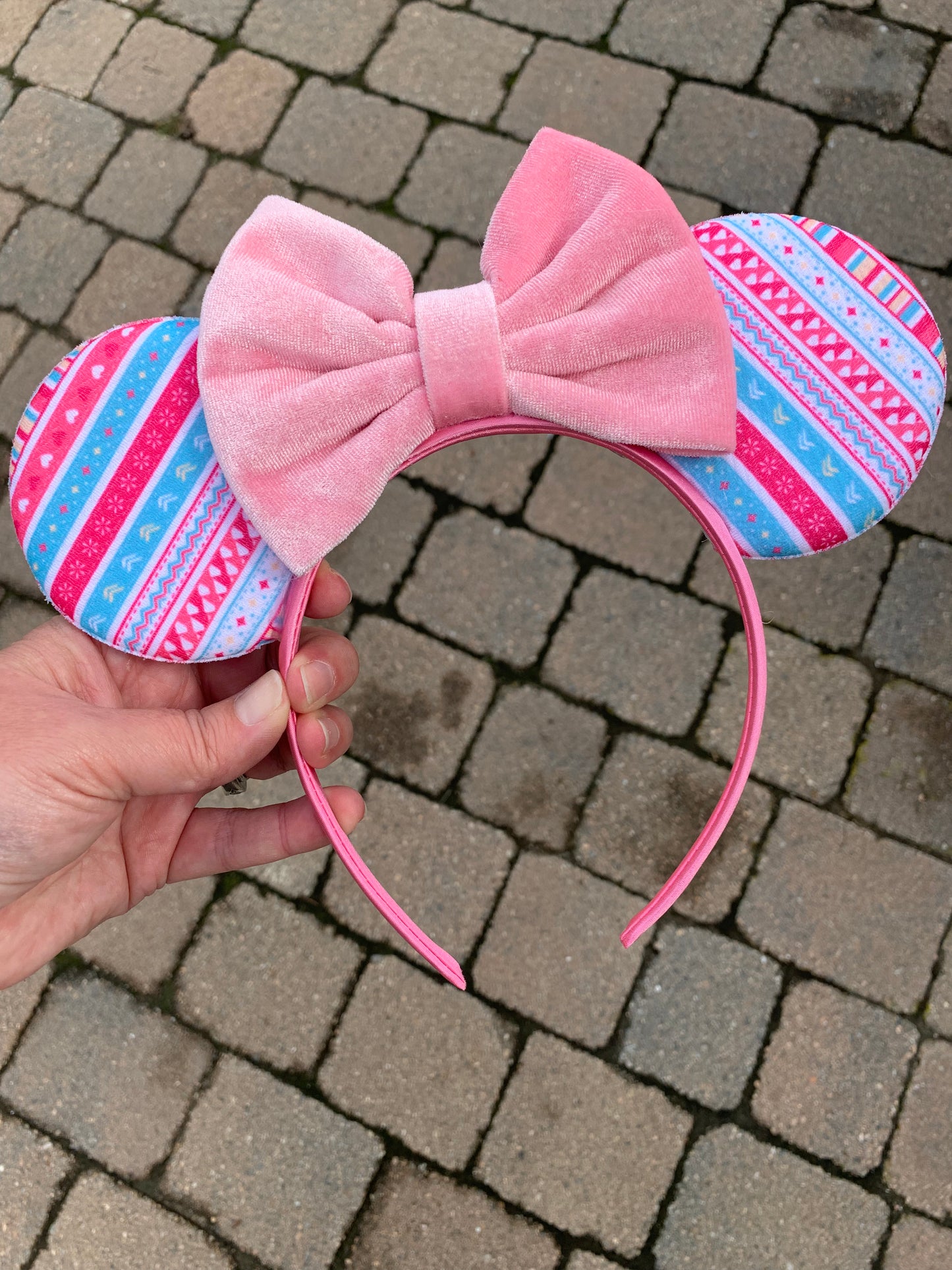 Valentines Day Mouse Ear Headband