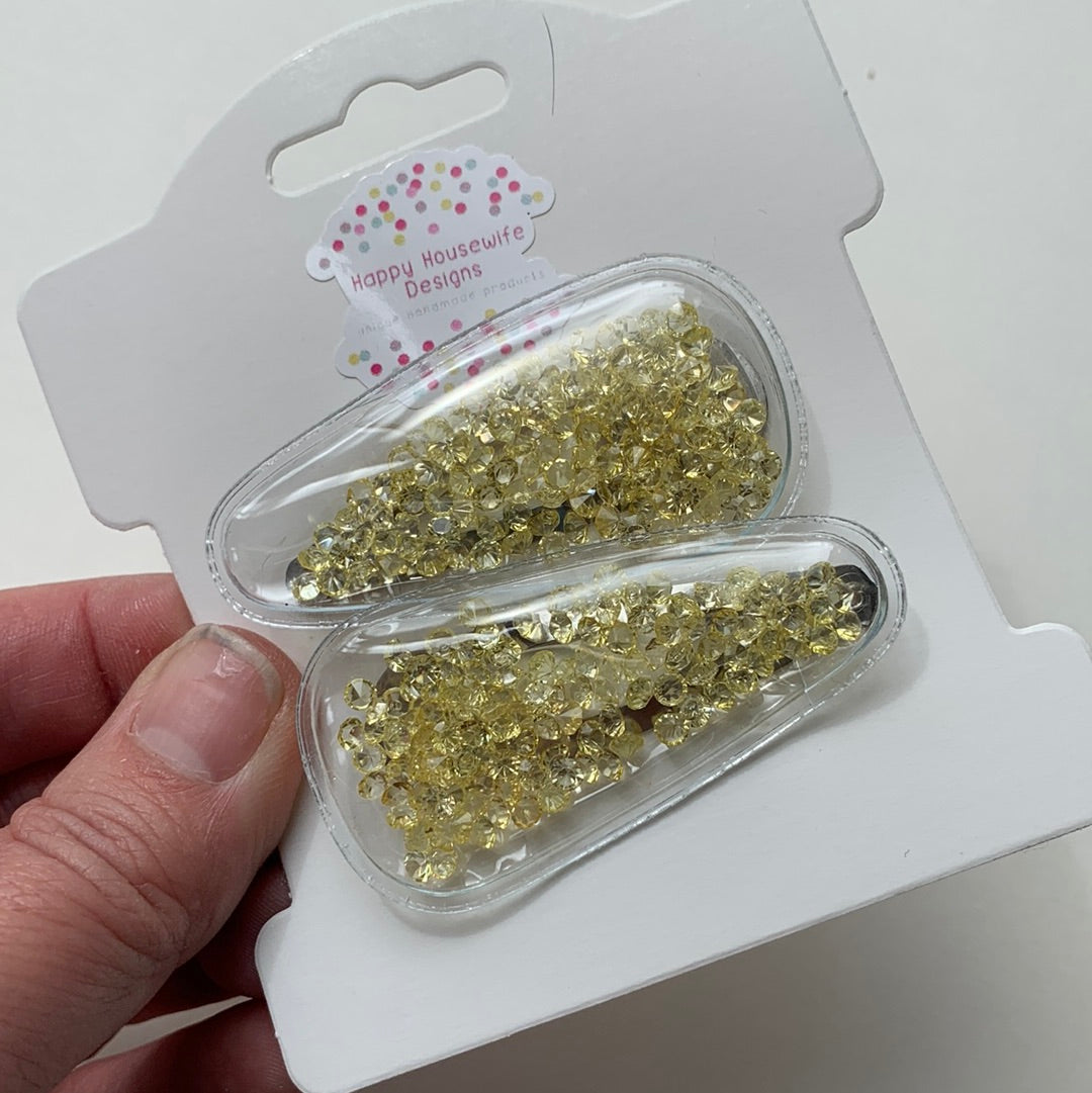 Glitter Snap Clips