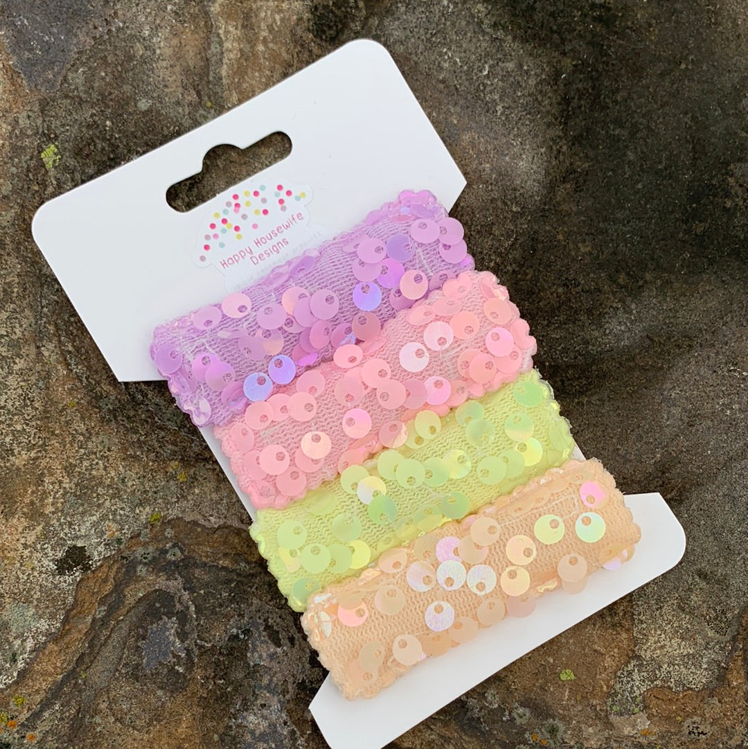 Sequin Snap Clips